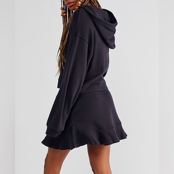 Free People Mini Skirt Set "Social" black size XS - Picture 1 of 11